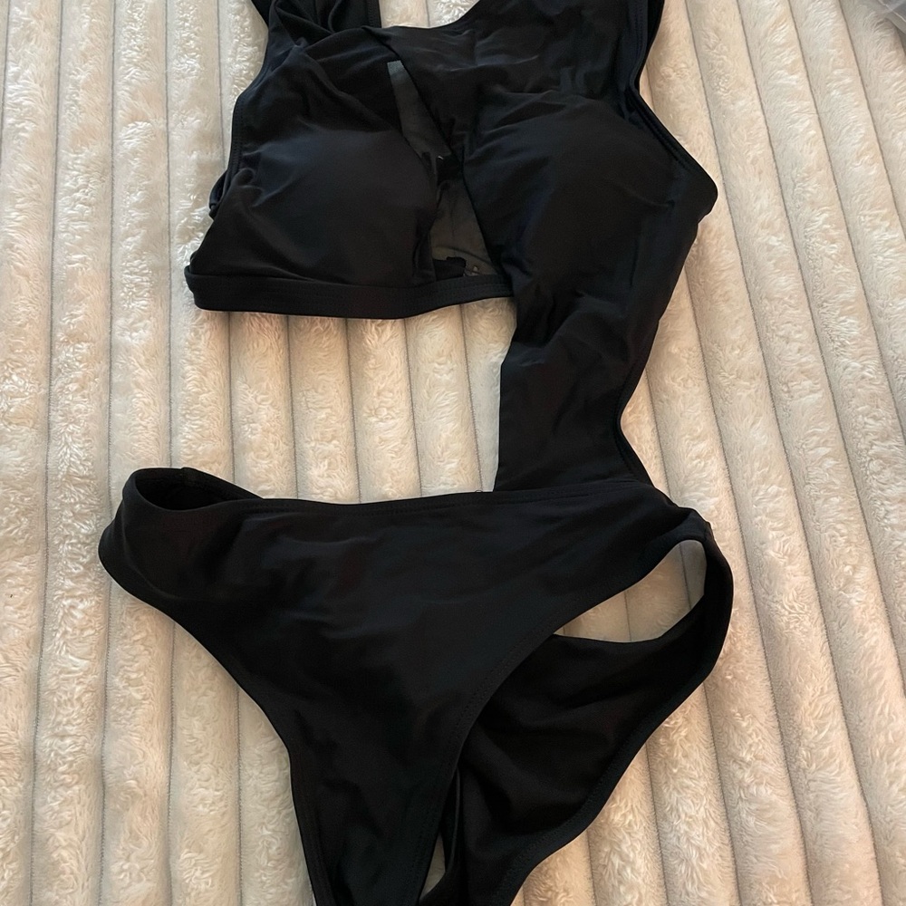 Women's Black One-Piece Swimsuit